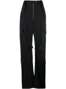 Christopher John Rogers pantalon ample à poches cargo - Noir