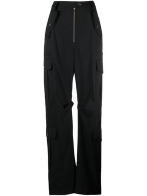 Christopher John Rogers pantalon ample à poches cargo - Noir
