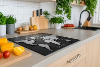 Inductie beschermer met foto 55x75 cm