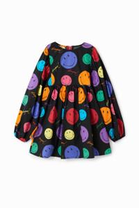 Wijde jurk met Smiley® - BLACK - 13/14