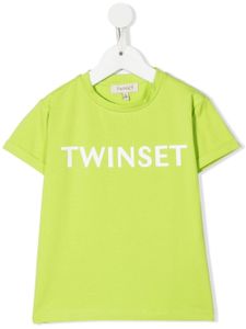 TWINSET Kids t-shirt à logo imprimé - Vert