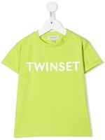 TWINSET Kids t-shirt à logo imprimé - Vert