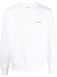 Calvin Klein sweat à logo imprimé - Blanc