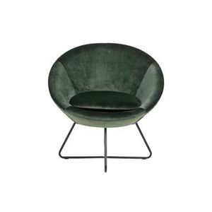 Fauteuil Forli - fluweel - groen - Leen Bakker