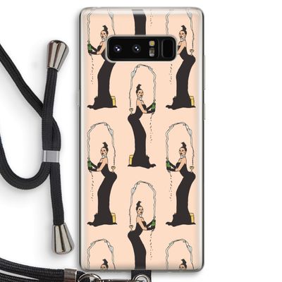 Pop Some Kim: Samsung Galaxy Note 8 Transparant Hoesje met koord