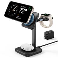 3-in-1 Watch Wireless Charging Set (HaloLock) Black