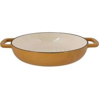 Grillpan - COSY & TRENDY - FONTESTIC - Geëmailleerd gietijzer - Ø28 cm - Geschikt voor alle kookplaten inclusief inductie - Amber