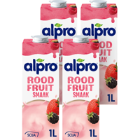 Alpro Sojadrink Rode Vruchten Houdbaar 4 x 1 L bij Jumbo