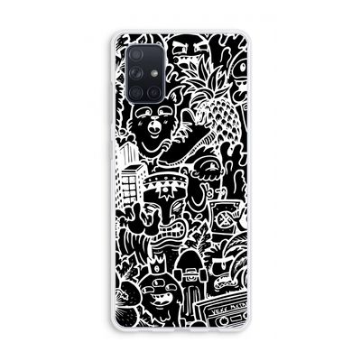 Vexx Black Mixtape: Galaxy A71 Transparant Hoesje