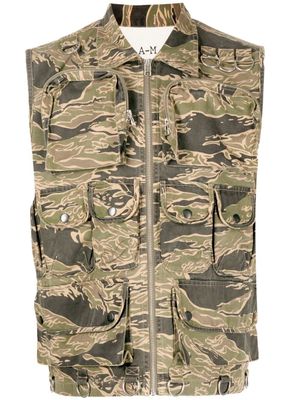 Maharishi débardeur imprimé à poches cargo - Vert