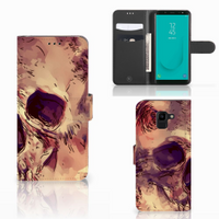 Telefoonhoesje met Naam Samsung Galaxy J6 2018 Skullhead - thumbnail