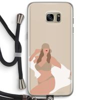 One of a kind: Samsung Galaxy S7 Edge Transparant Hoesje met koord One of a kind: Samsung Galaxy S7 Edge Transparant Hoesje met koord