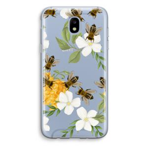 No flowers without bees: Samsung Galaxy J5 (2017) Transparant Hoesje