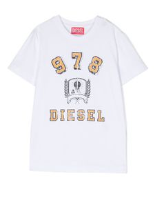 Diesel Kids t-shirt en coton à logo imprimé - Blanc