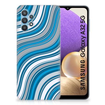 Samsung Galaxy A32 5G | TPU bumper | Waves Blue