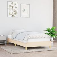 Bedframe stof crmekleurig 90x190 cm