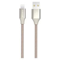 GreyLime Gevlochten USB-A / Lightning-kabel - MFi gecertificeerd - 2m - Beige - thumbnail