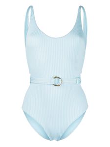 Melissa Odabash maillot de bain St Tropez nervuré - Bleu