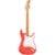 Fender Limited Edition Vintera II &apos;50s Stratocaster Roasted MN Fiesta Red elektrische gitaar met deluxe gigbag