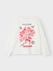Name it zomer top meisjes - wit - Nkfronna