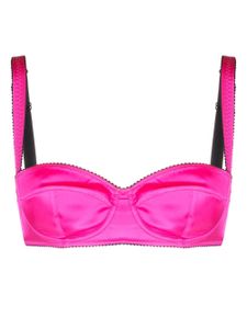 Dolce & Gabbana soutien-gorge en satin à balconnets - Rose