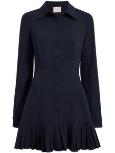 Cinq A Sept robe-chemise courte à coupe évasée - Bleu