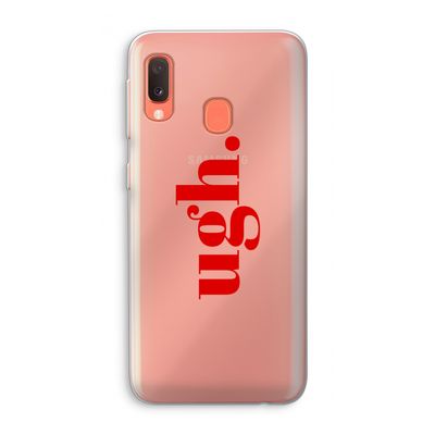 Ugh: Samsung Galaxy A20e Transparant Hoesje