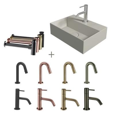 Salenzi Fonteinset Spy 40x30 cm Mat Grijs - spy4030setmgrijs