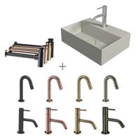 Salenzi Fonteinset Spy 40x30 cm Mat Grijs - spy4030setmgrijs