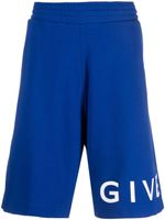 Givenchy bermuda de sport à logo imprimé - Bleu