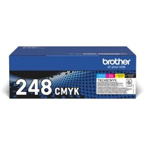 Brother TN-248VAL tonercartridge 4 stuk(s) Origineel Zwart, Cyaan, Magenta, Geel