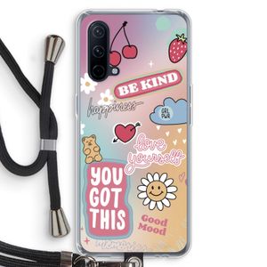 Positivity: OnePlus Nord CE 5G Transparant Hoesje met koord