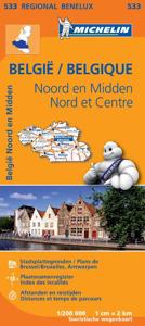 Michelin Wegenkaart 533 België Noord en Midden (Paperback)