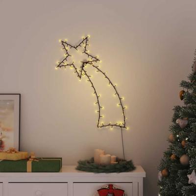 VidaXL Kerstverlichting vallende ster silhouet 115 leds warm wit