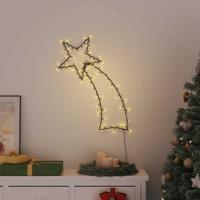VidaXL Kerstverlichting vallende ster silhouet 115 leds warm wit