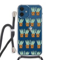Sansevieria: iPhone 12 Transparant Hoesje met koord