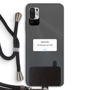 Reminder: Xiaomi Redmi Note 10 5G Transparant Hoesje met koord