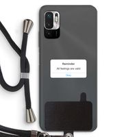 Reminder: Xiaomi Redmi Note 10 5G Transparant Hoesje met koord Reminder: Xiaomi Redmi Note 10 5G Transparant Hoesje met koord