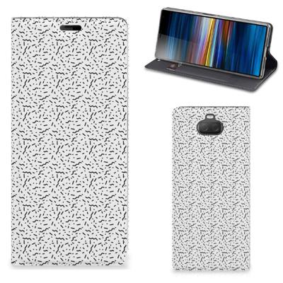 Sony Xperia 10 Plus | Hoesje met Magneet | Stripes Dots