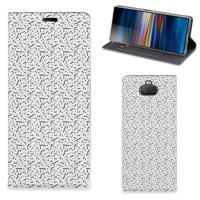 Sony Xperia 10 Plus | Hoesje met Magneet | Stripes Dots
