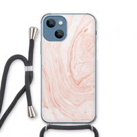 Peach bath: iPhone 13 mini Transparant Hoesje met koord