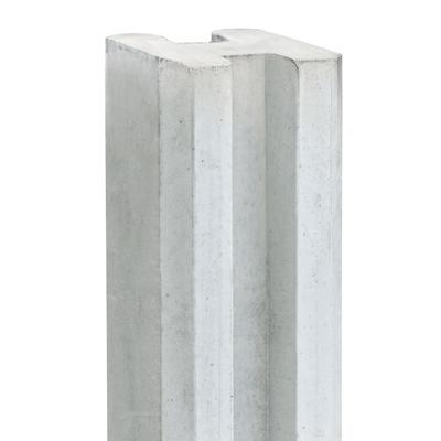 Berton sleufpaal Reest wit/grijs eindmodel 298 cm Tuindeco - Tuindeco