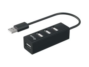 Equip 128955 interface hub USB 2.0 480 Mbit/s Zwart