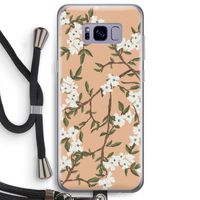 Blossoming spring: Samsung Galaxy S8 Plus Transparant Hoesje met koord