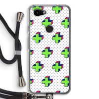 8-bit N°10: Pixel 3a Transparant Hoesje met koord