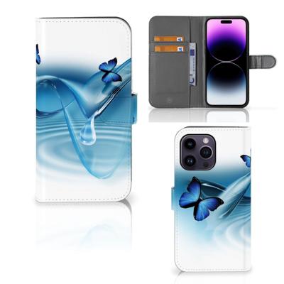 iPhone 15 Pro Max | Telefoonhoesje | Met pasjeshouder | Vlinders