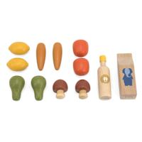 Trixie houten boodschappenset, 12dlg. Trixie houten boodschappenset, 12dlg.