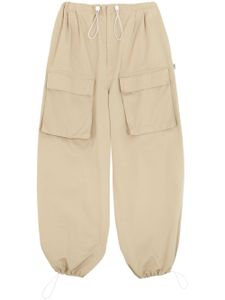 MM6 Maison Margiela pantalon ample en coton à poches cargo - Tons neutres