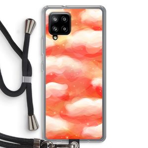 Lichte Wolken: Samsung Galaxy A42 5G Transparant Hoesje met koord