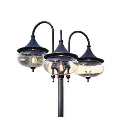 Lantaarnpaal armatuur Libra 3-lichts zwart 621-750
